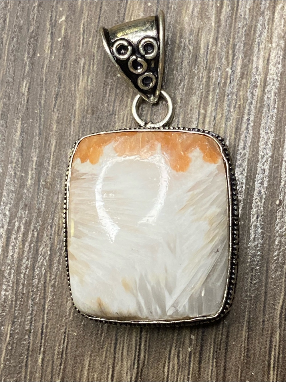 Scolecite Jasper & Silver